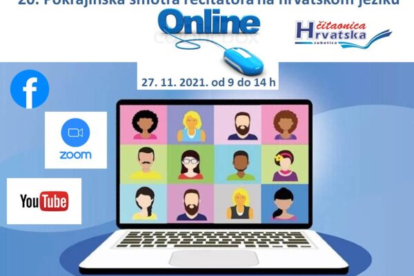 Obavijest školama i udrugama kulture o novom terminu i uvjetima održavanja XX. Pokrajinske smotre recitatora na hrvatskom jeziku