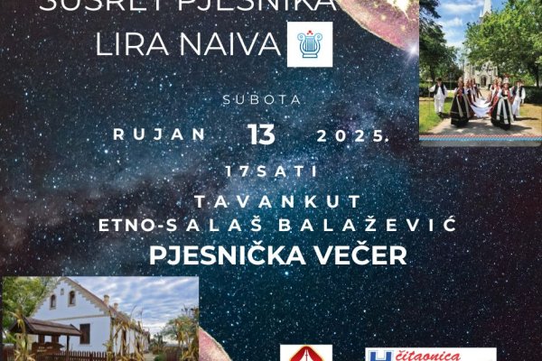 Najava 23. Pokrajinskog susreta pučkih pjesnika Lira naiva u Tavankutu